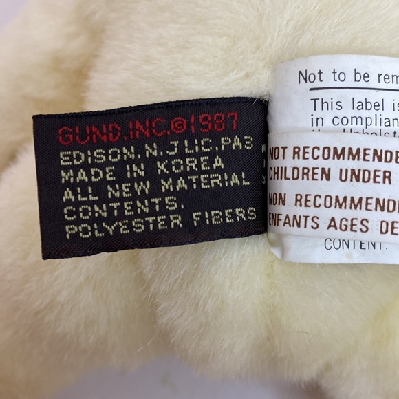 Gund Teddy Bear Stuffed Toy Vintage 1988 - Picture 6 of 9